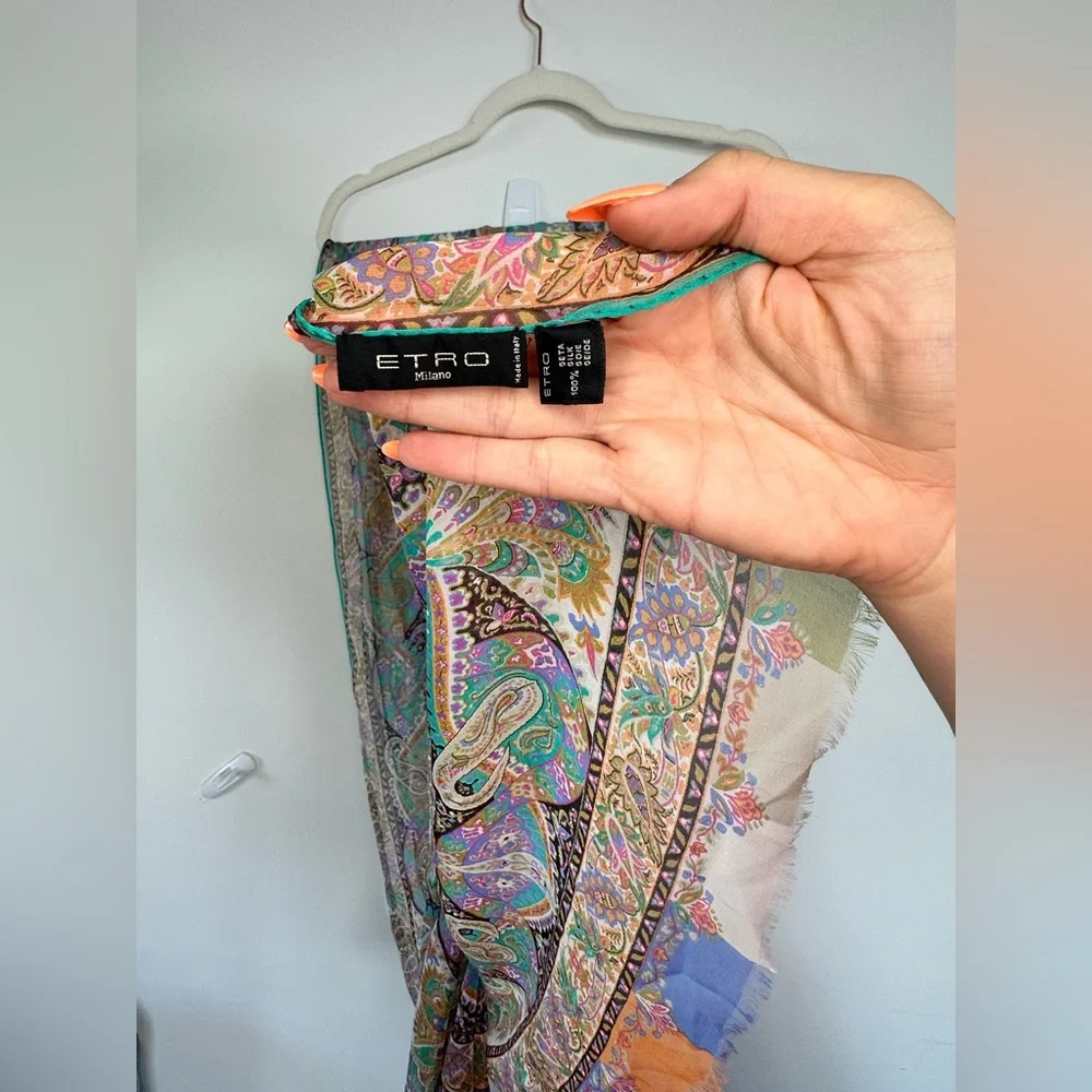 ETRO 100% Silk Scarf